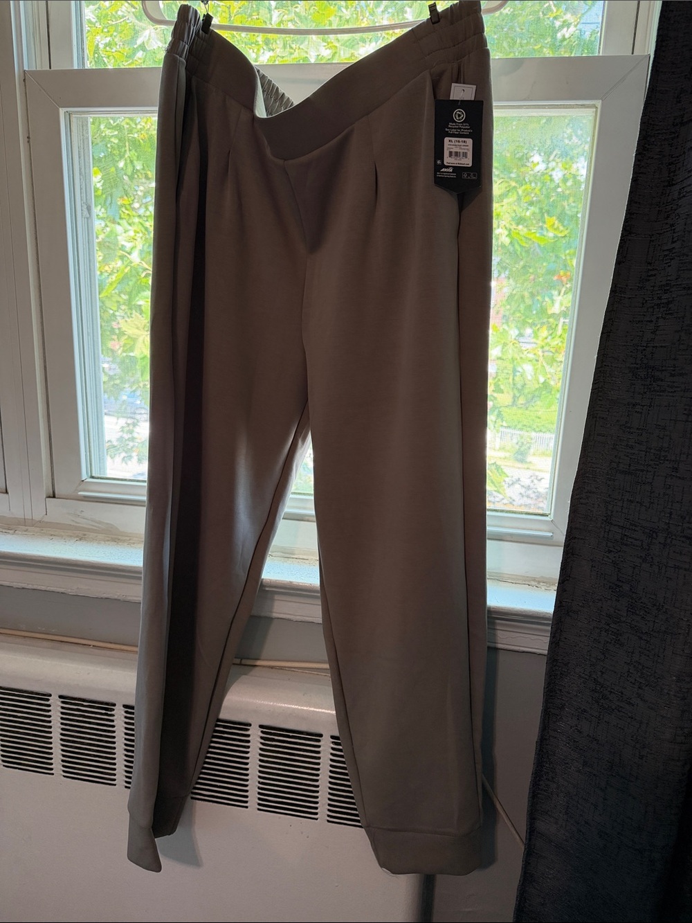 Avia grey fog wide leg active pants xl